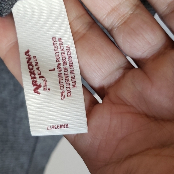 Arizona Jeans Co. Soft Knit Gray Lightweight Top‎ "Invincible Dreamer Size Large - Picture 9 of 12